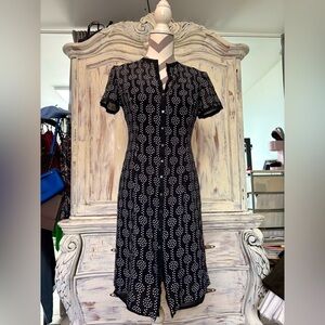 KAY UNGER Button Down Silk Dress ❤️